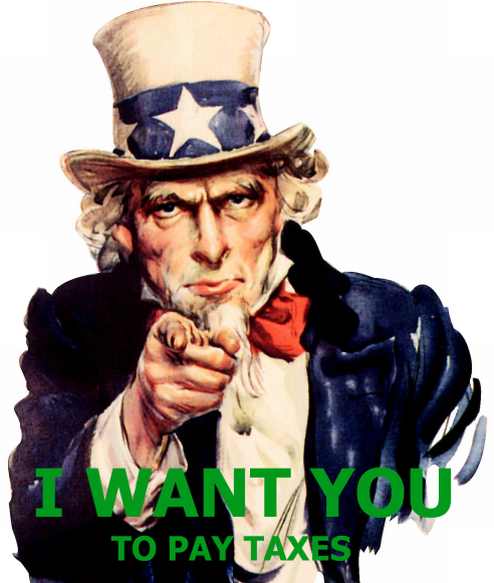 Uncle Sam says Pay Your Taxes