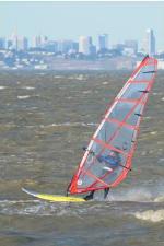 Kirk
                Windsurfing at Palo Alto in SF Bay in May 2009